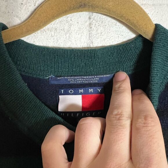Vintage Tommy Hilfiger Lambswool Striped Sweater - Picture 4 of 8